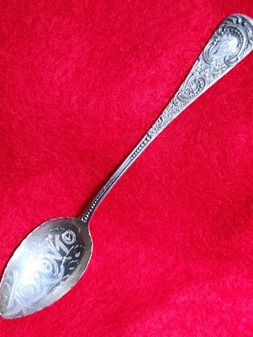 Toronto Canada Sterling Spoon Art Nouveau Floral 1902 Antique Watson Silver Item
